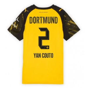 Fotbalové Dres Borussia Dortmund Yan Couto #2 Dámské Domácí Oblečení 2025-26 Krátký Rukáv
